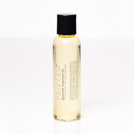 travel bottle of custom scented body oil
