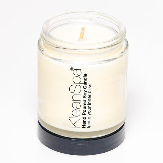 single natural soy candle