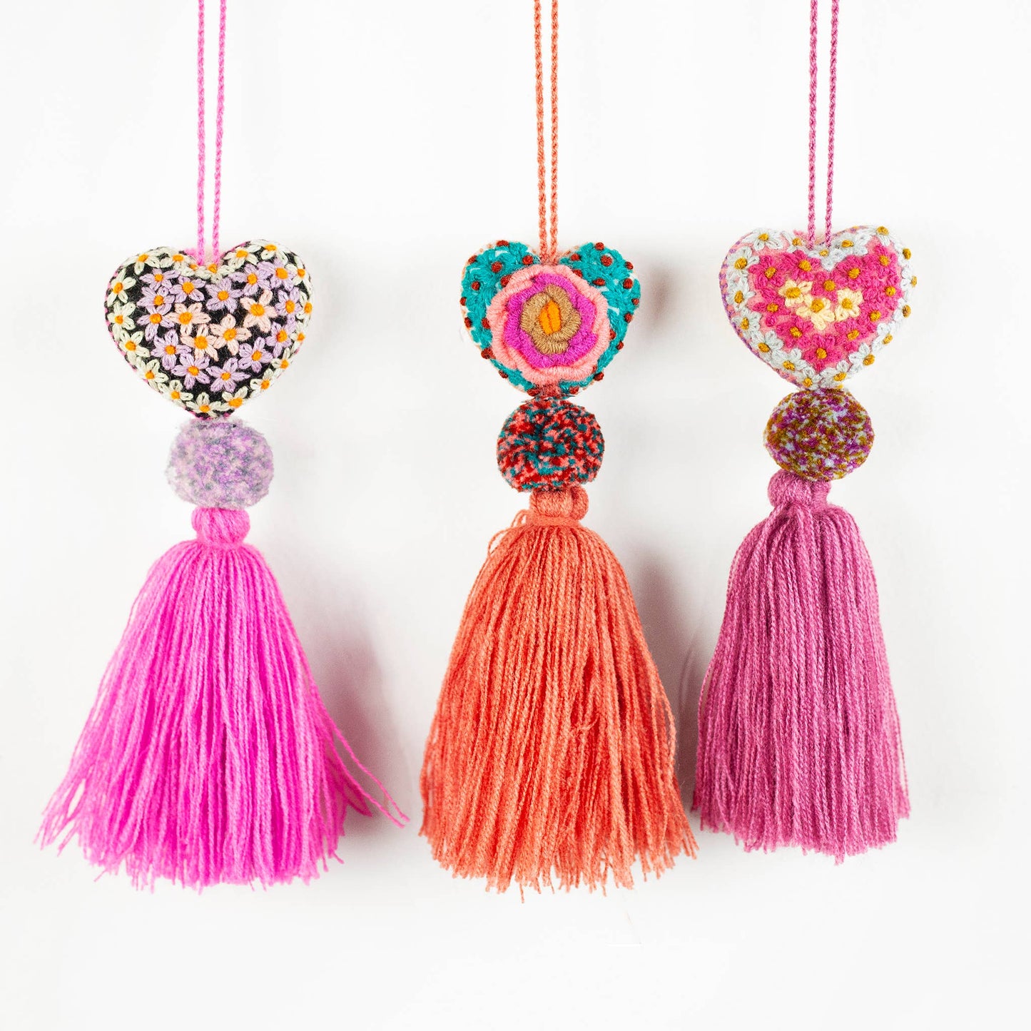 Mini Heart Pom Poms