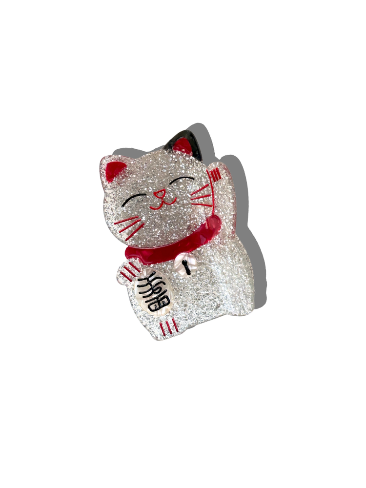 
                      
                        Hand-painted Lucky Cat Claw Hair Clip | Eco-Friendly
                      
                    