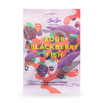 Sour Blackberry Fish - Candy 5.2oz (150g)