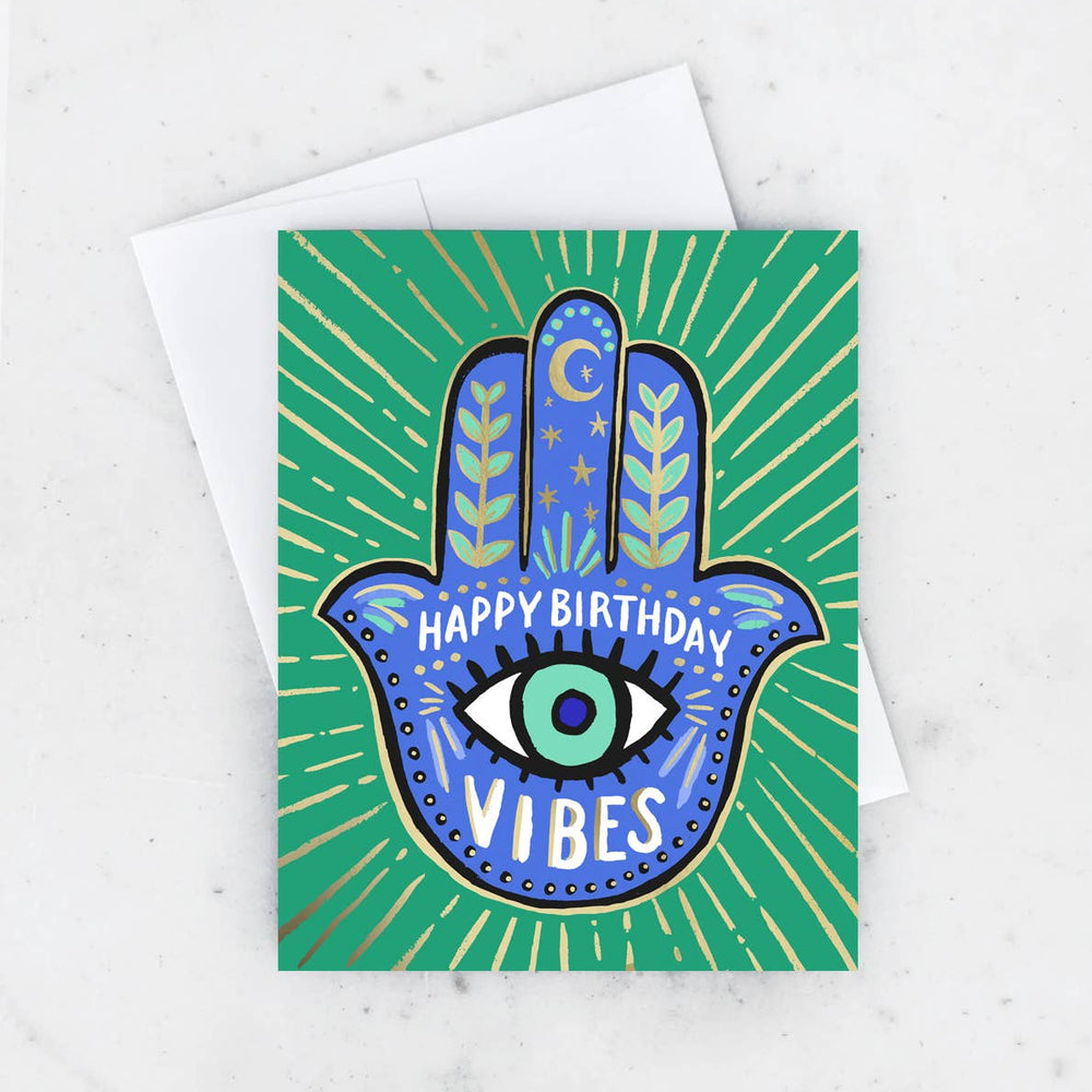 Hamsa Birthday Card