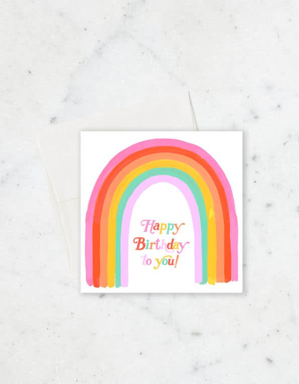 Rainbow Letters Card