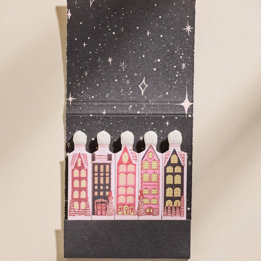 
                      
                        Wintry Village Printed 10 Stem Matchbook Matches
                      
                    