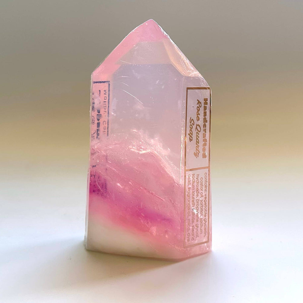 
                      
                        Pink Quartz soap crystal
                      
                    