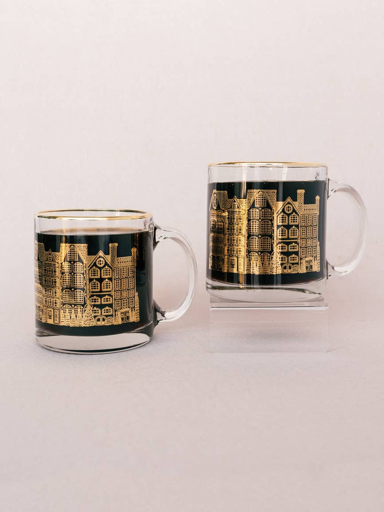 
                      
                        Winter Village Gold Clear Glass Mug
                      
                    