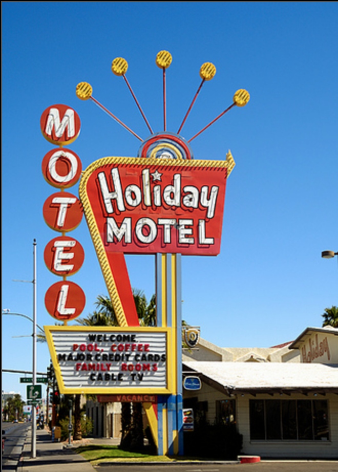 
                      
                        Holiday Motel Sign Pin
                      
                    