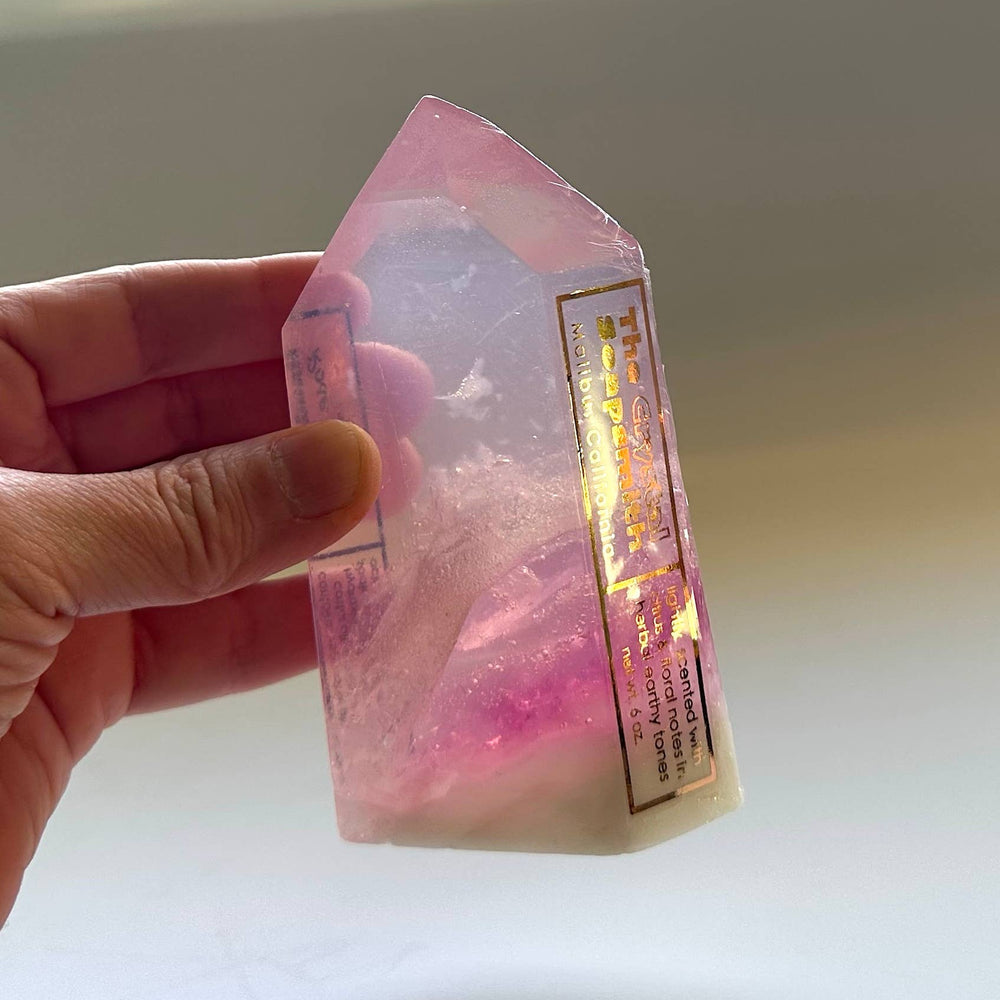 Pink Quartz soap crystal