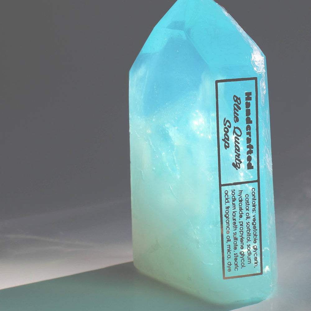 Blue Quartz soap crystal