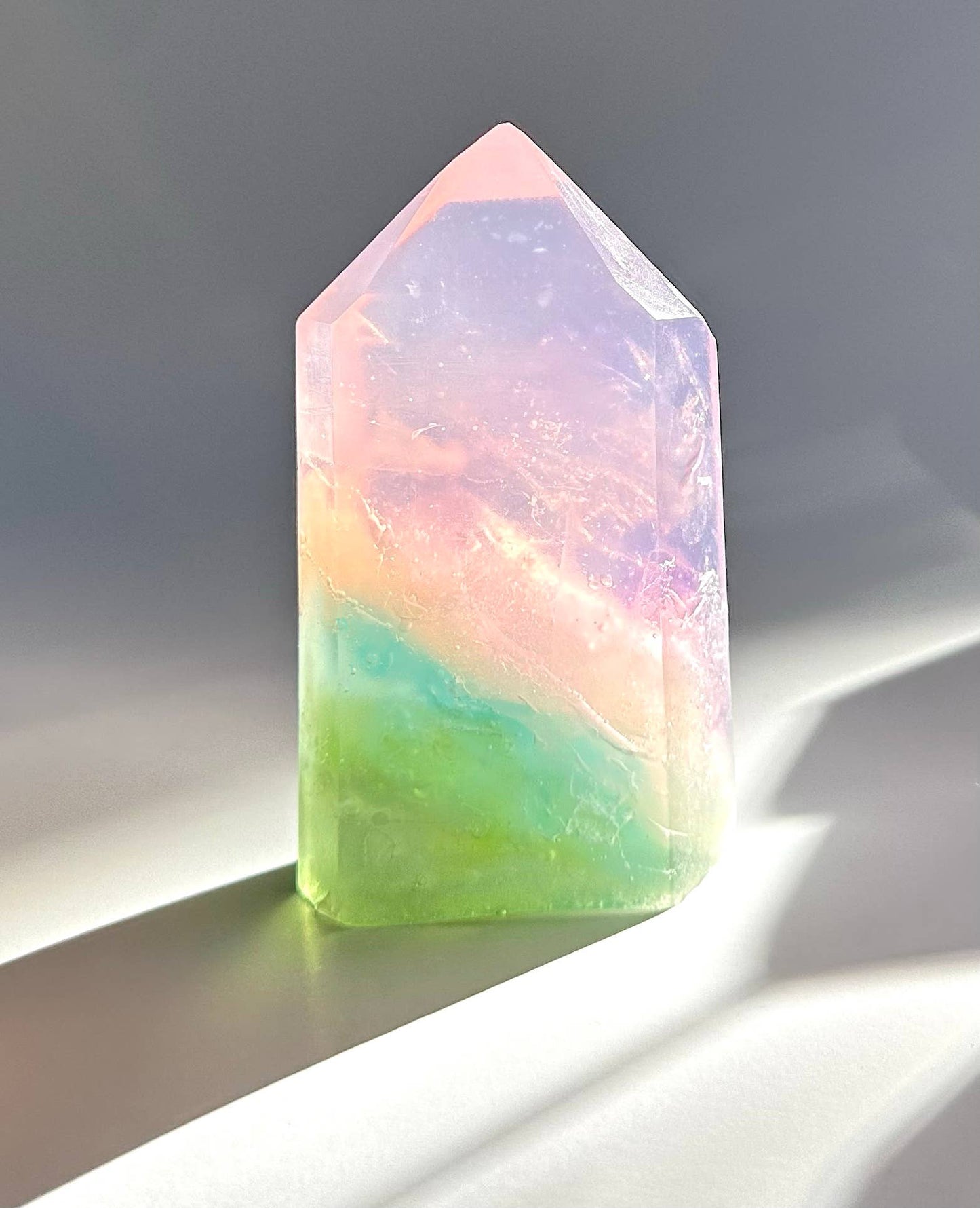 Watermelon Tourmaline Soap Crystal