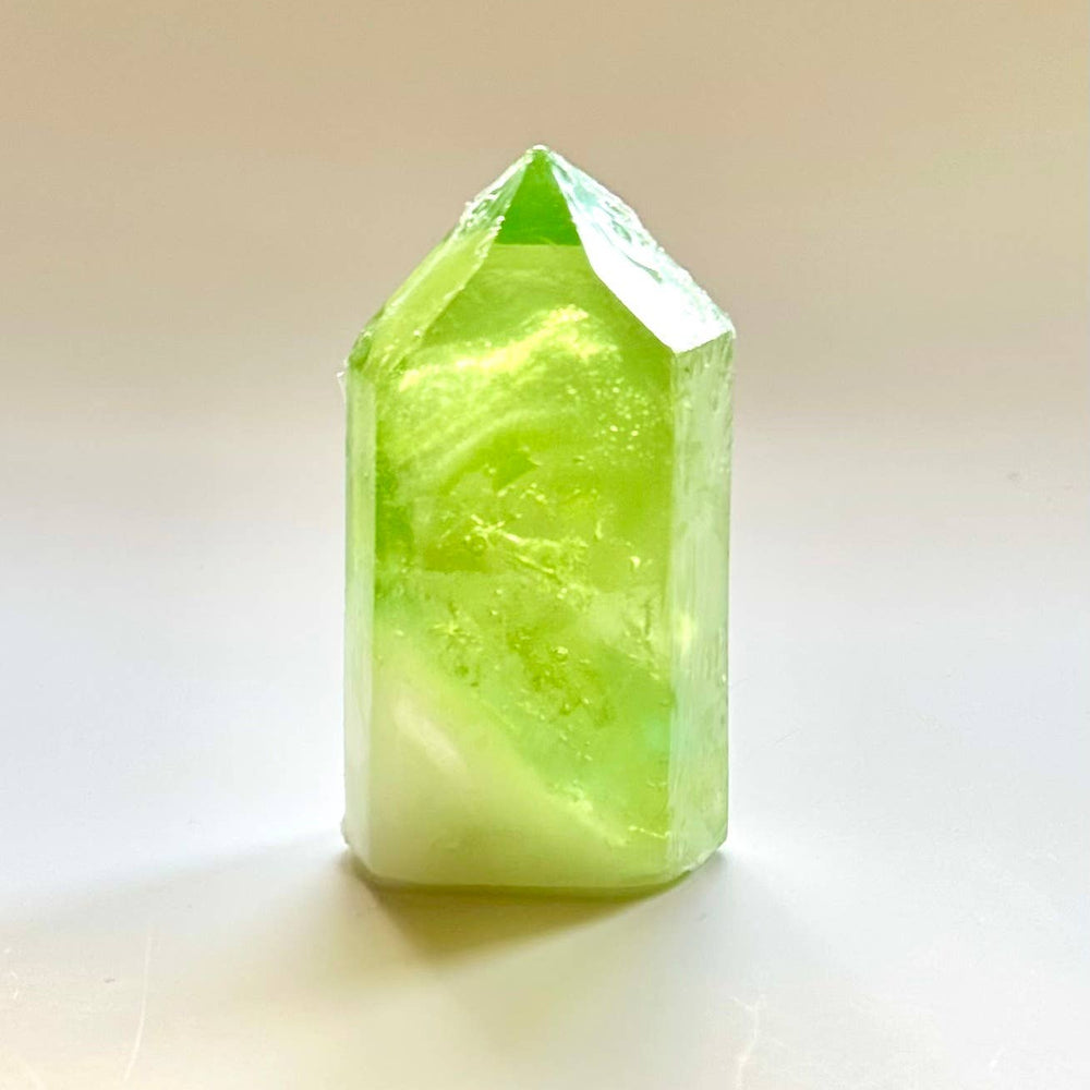 Peridot soap crystal