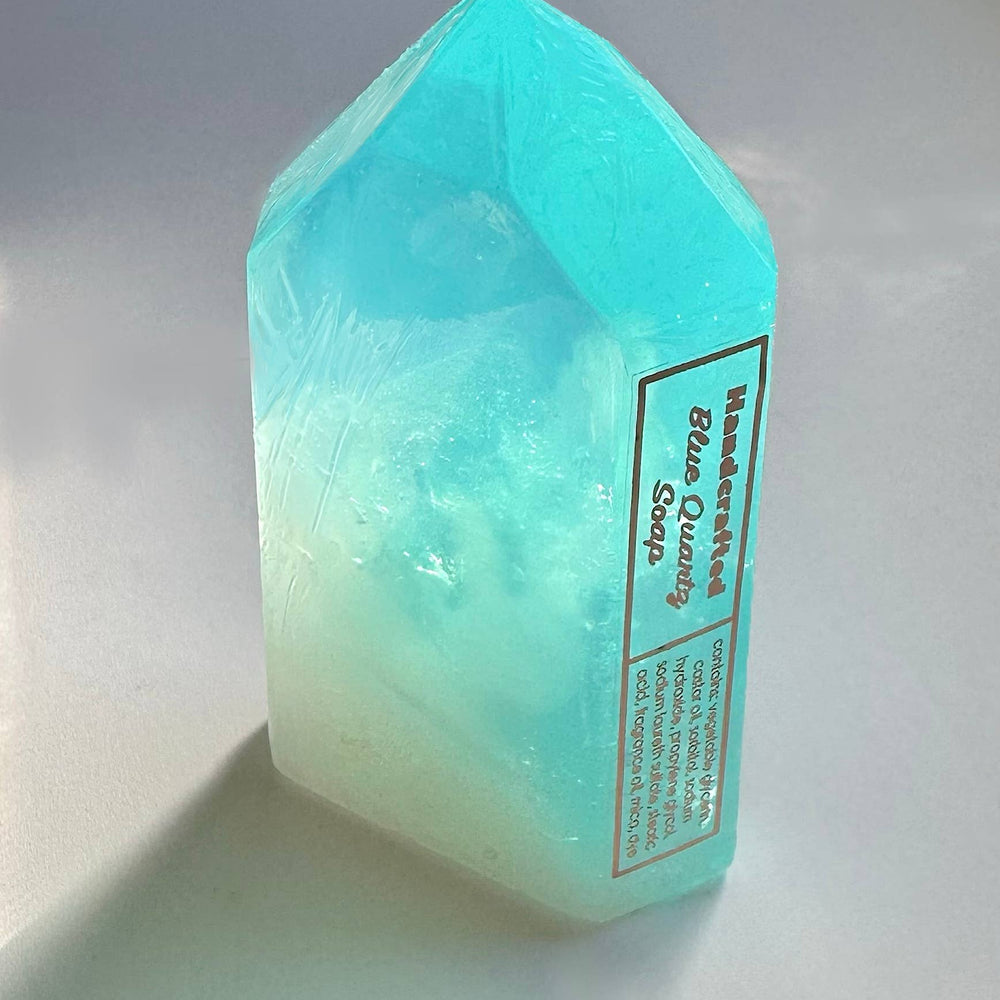 
                      
                        Blue Quartz soap crystal
                      
                    