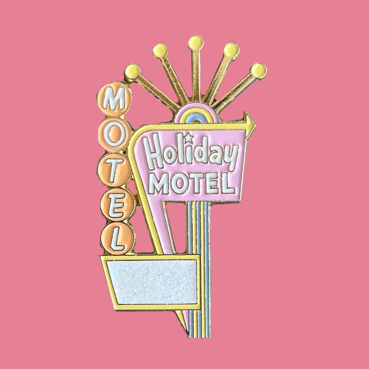 Holiday Motel Sign Pin