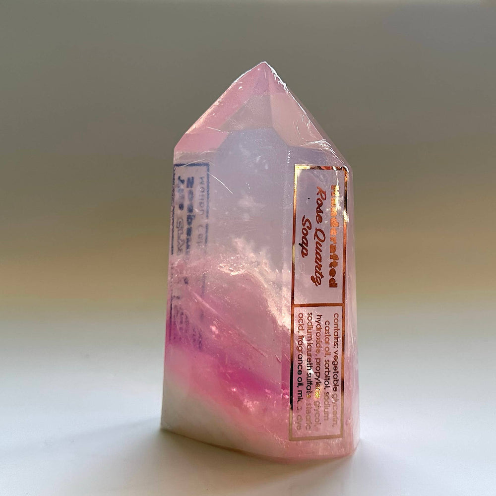 
                      
                        Pink Quartz soap crystal
                      
                    