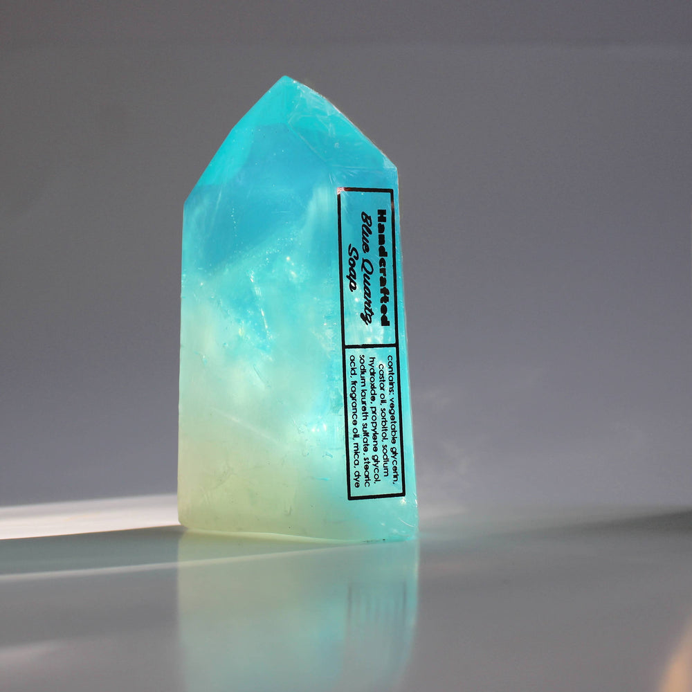 
                      
                        Blue Quartz soap crystal
                      
                    