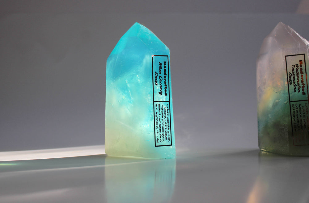 Blue Quartz soap crystal