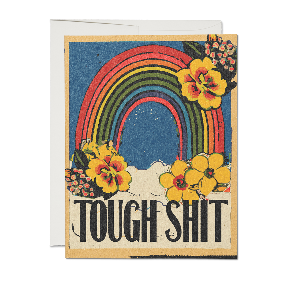 Tough Shit encouragement greeting card