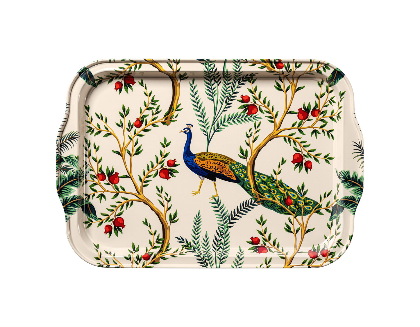 Metal Tray - Peacock - Large