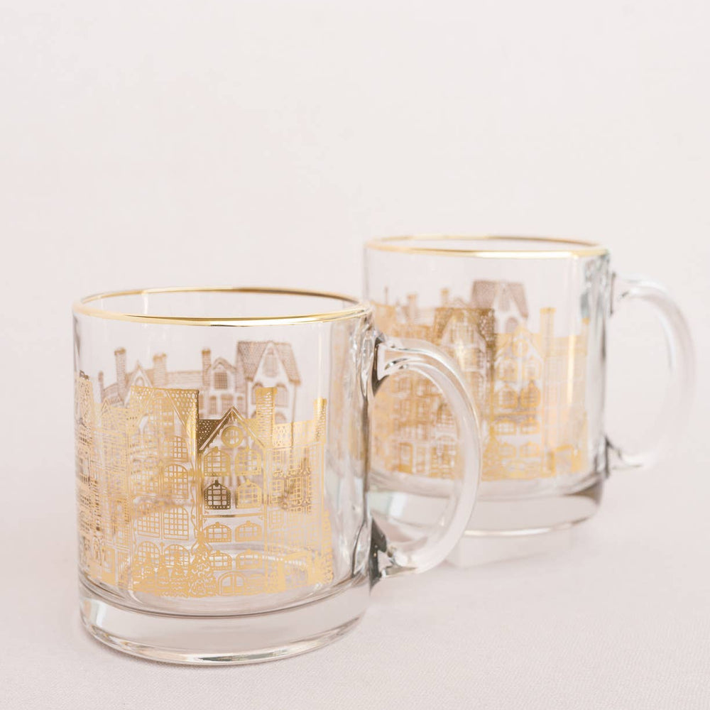 
                      
                        Winter Village Gold Clear Glass Mug
                      
                    