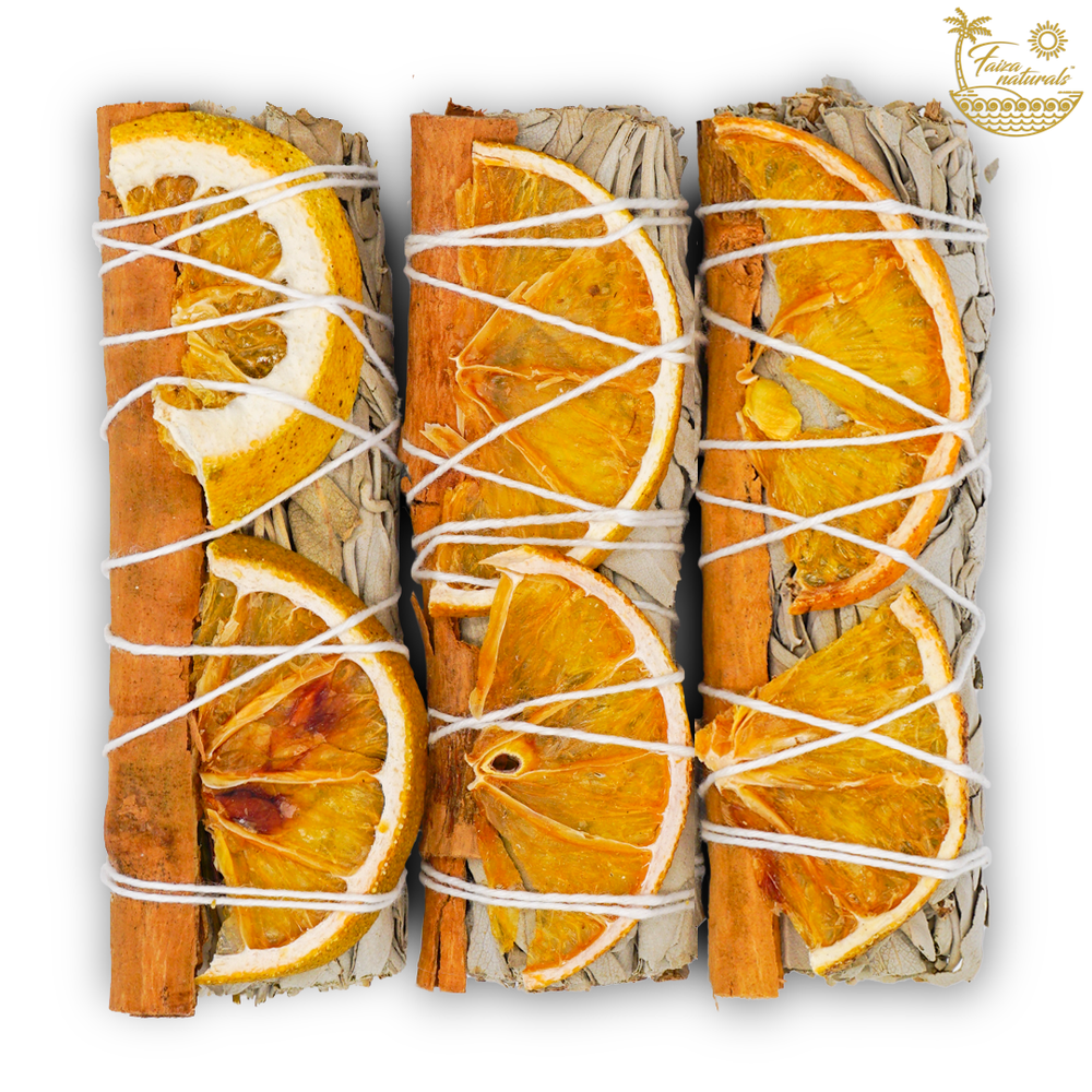 
                      
                        Orange Slices and Cinnamon with White Sage Bundle
                      
                    