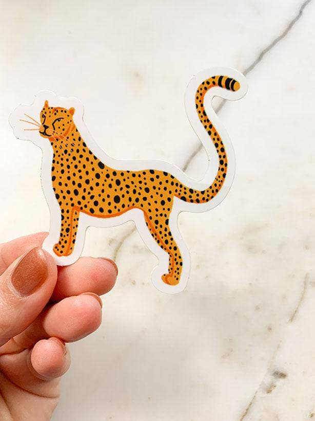 
                      
                        Cheetah Illustrated Cat Sticker
                      
                    