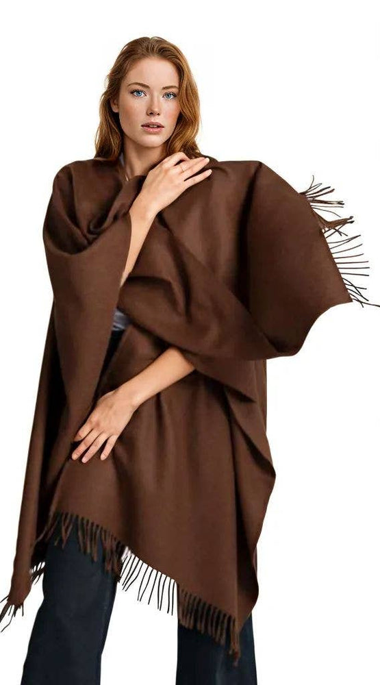 
                      
                        Premium Classic Solid Alpaca Poncho
                      
                    