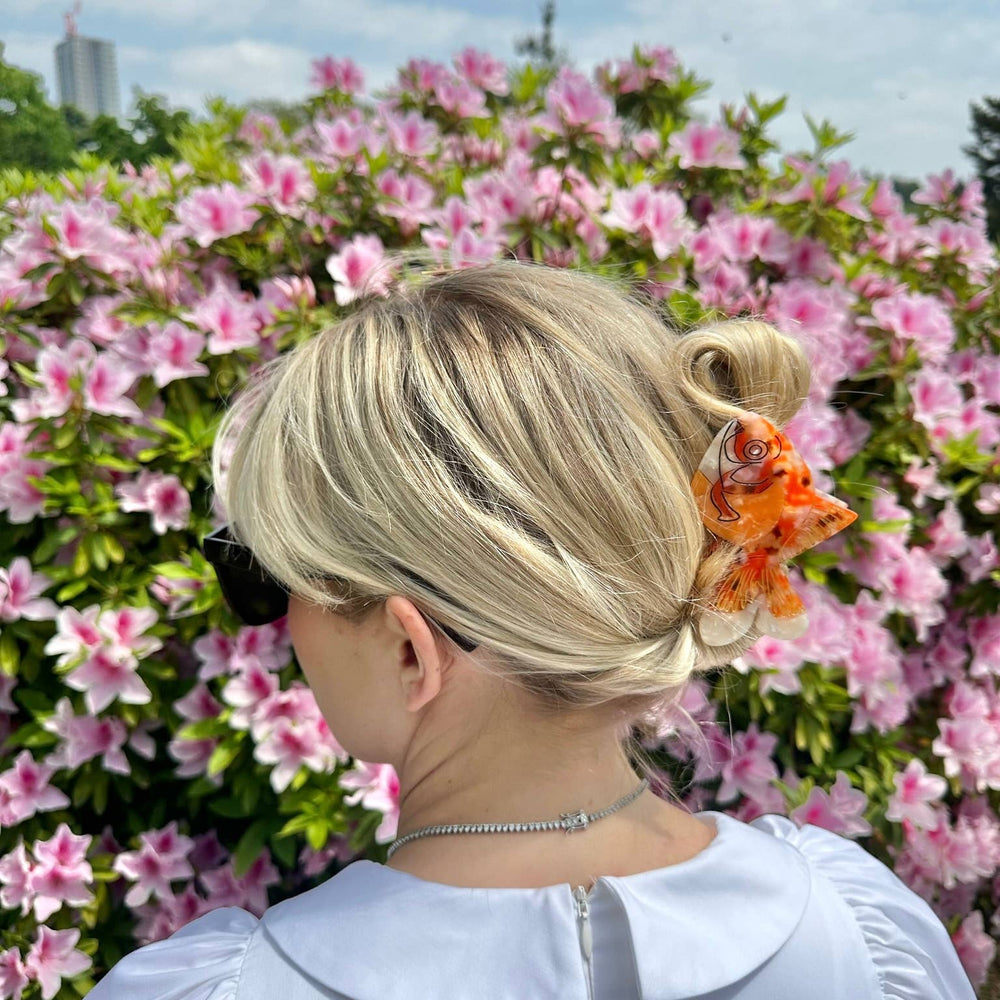 
                      
                        Hand-painted Goldfish Claw Hair Clip | Eco-Friendly
                      
                    