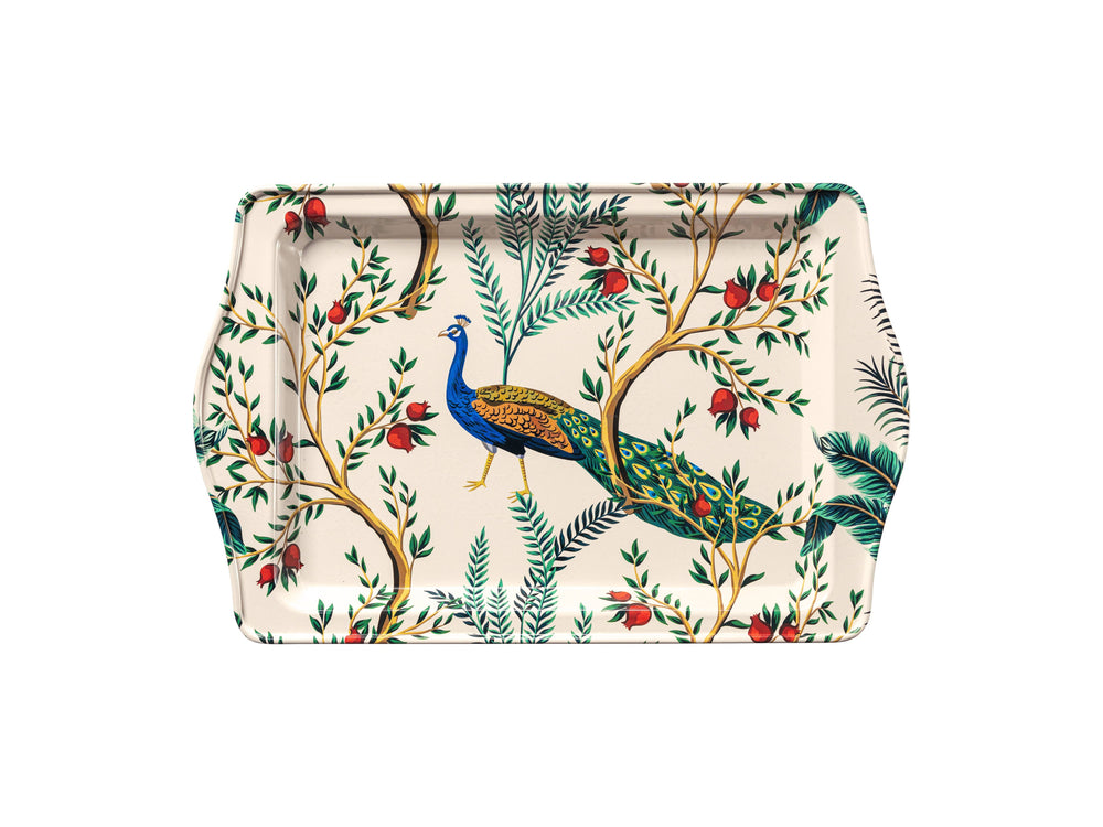 Metal Tray - Peacock - Small