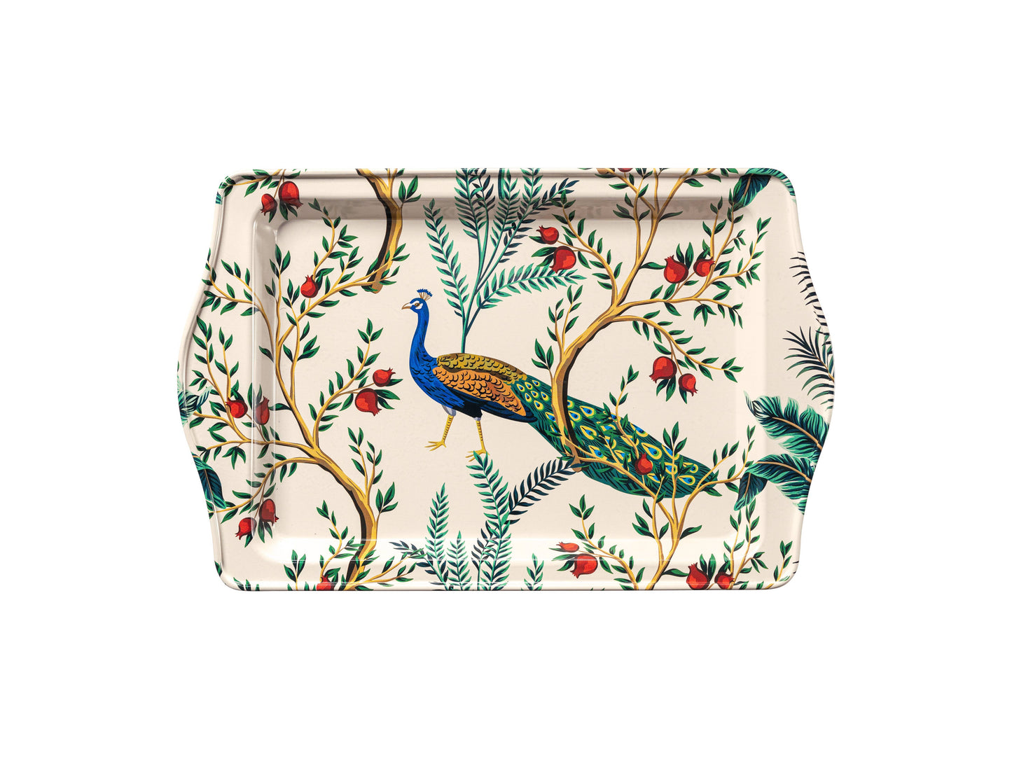 Metal Tray - Peacock - Small