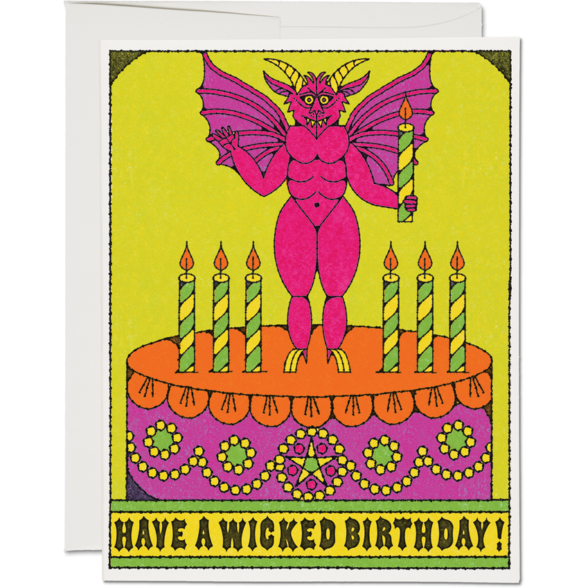 Red Cap Cards - Wicked Birthday