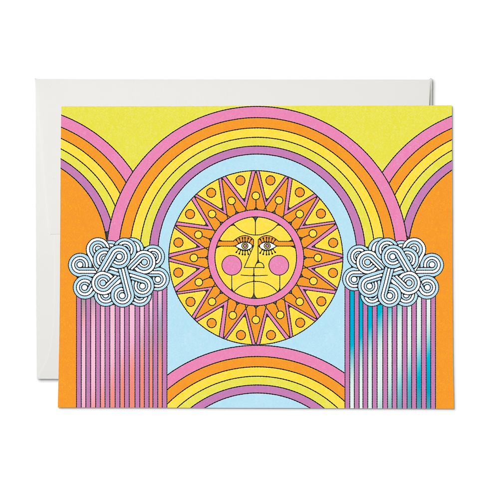 Red Cap Cards - Sun and Rainbows