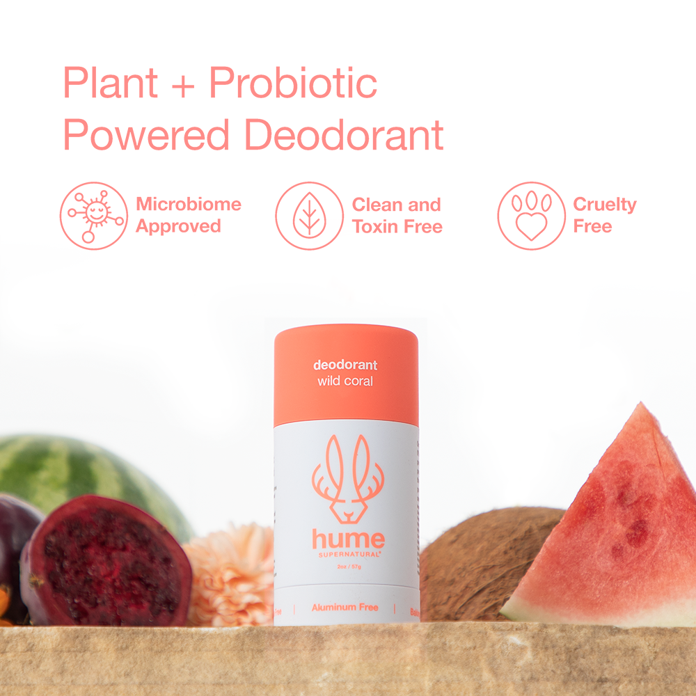 
                      
                        Plant & Probiotic Deodorant- Wild Coral Scent
                      
                    