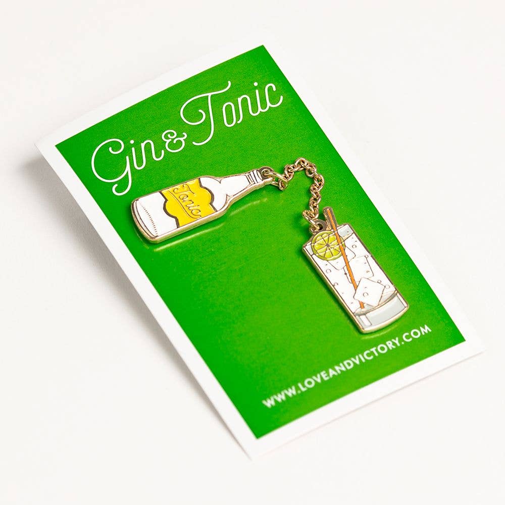 Gin & Tonic Cocktail Pin