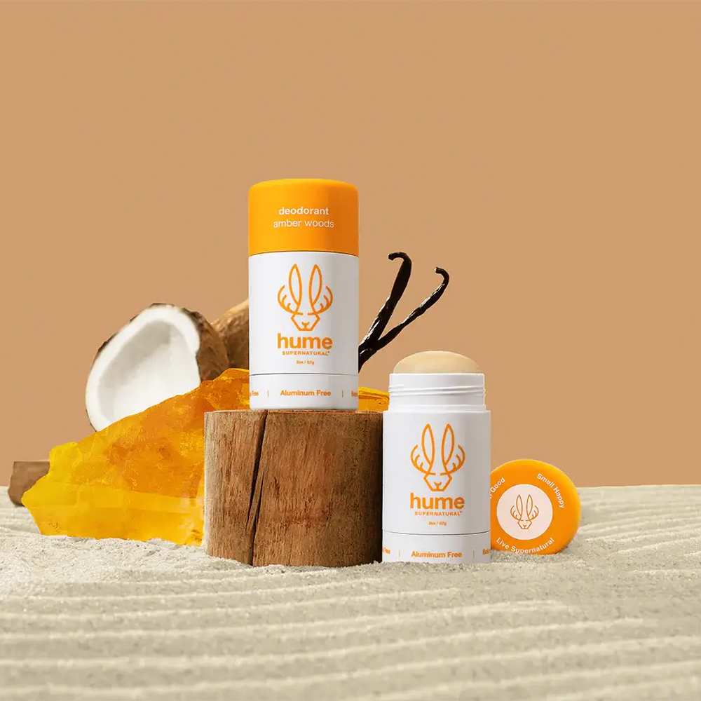 
                      
                        Plant & Probiotic Deodorant- Amber Woods Scent
                      
                    