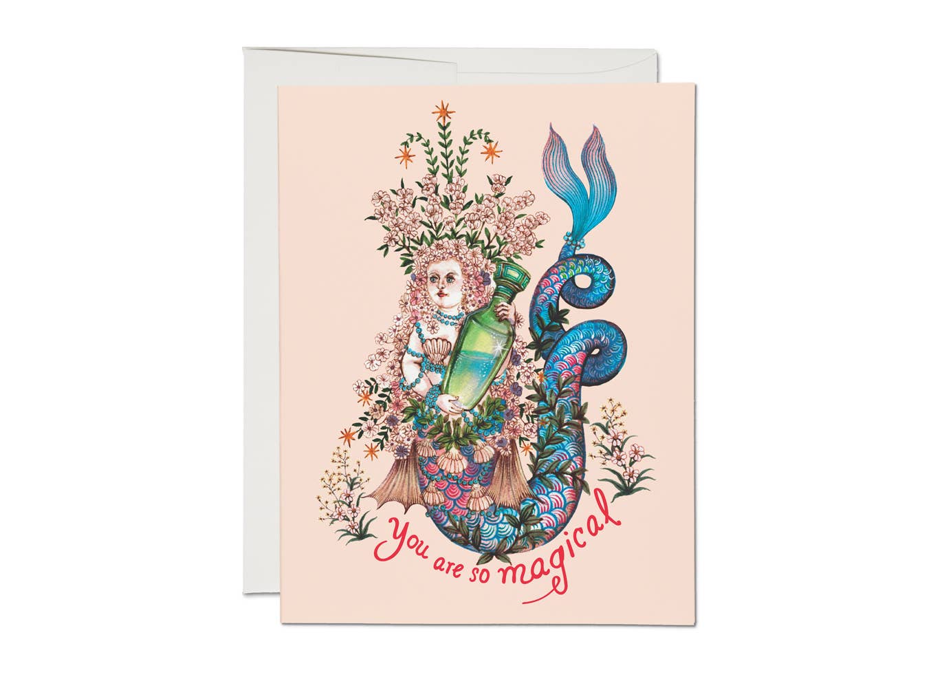 Magical Mermaid friendship greeting card